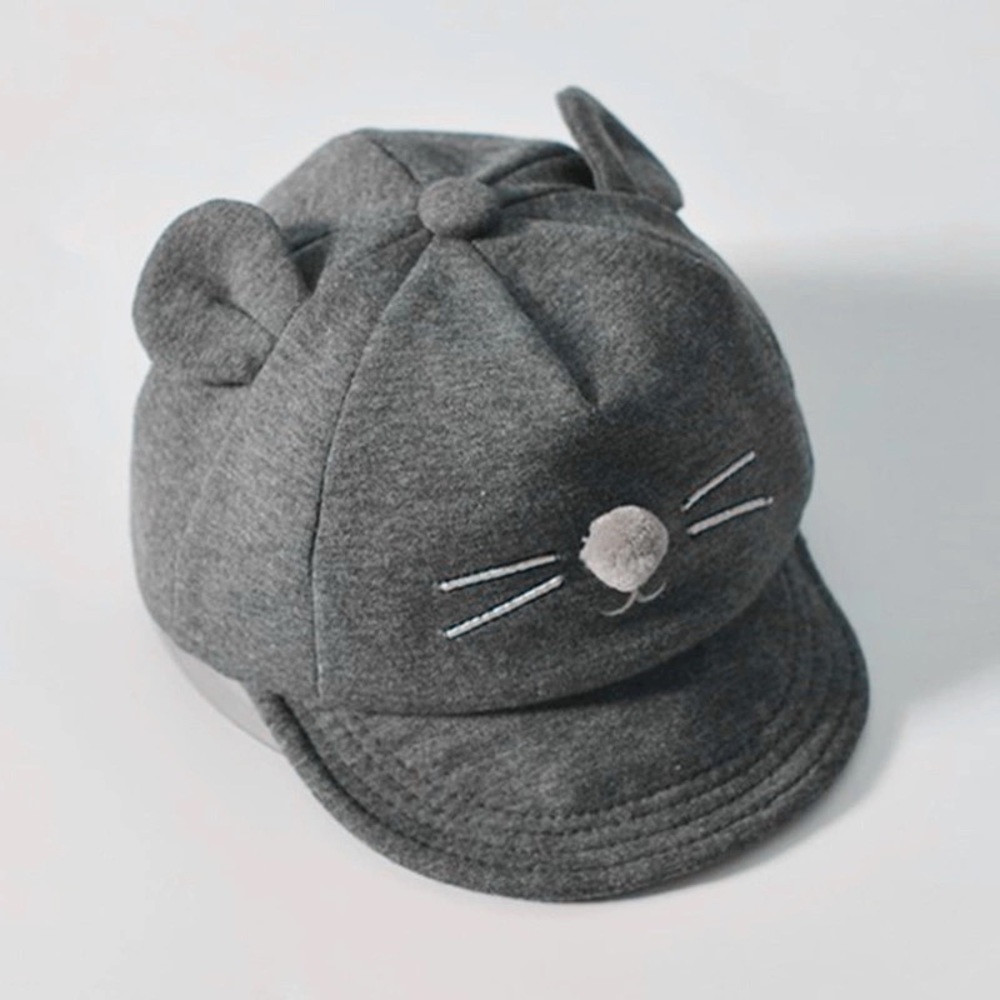 Baby Cotton Sun Hat / Baby Cap - DARK GRAY